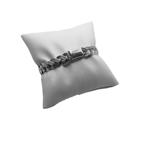 TP-55 Mex925 Silver Braid Bracelet - Picture 2 of 10